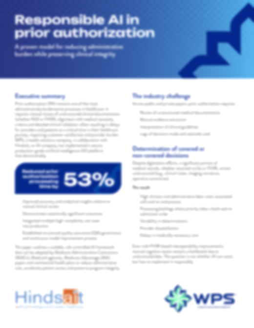 Responsible AI in Prior Authorization white paper preview